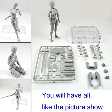2.0 Actionfigur Model til Shf Body Kun Dukke Pvc Body-chan Dx Sæt [dB} Female
