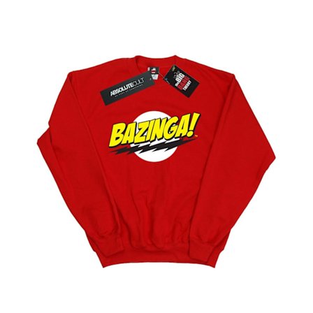 The Big Bang Theory Girls Sheldon Bazinga Sweatshirt 9-11 år