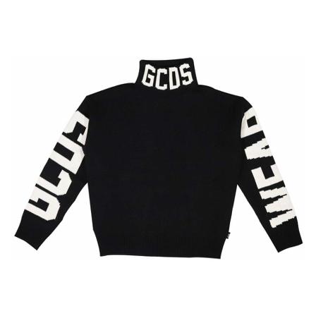 Gcds, Logo Turtleneck Zwart, Heren, Maat:S