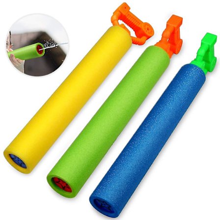 3-pak Vannpistoler for Barn, Super Soaker Skum Vann Blaster Skyter-