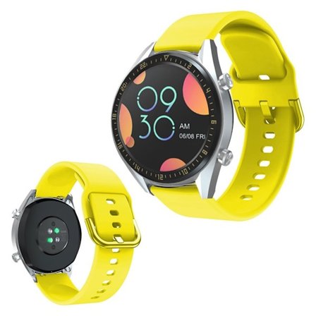 Huawei Watch GT kestävä silikoninen kellonauha - Keltainen