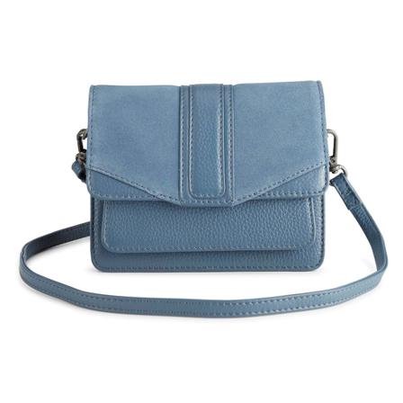 Markberg Crossbody CarleenMBG Suede Mix Blå, Dame Skuldertasker, Størrelse: ONE Size