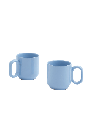 HAY Barro Cup Set of 2 Light blue Kök & matlagning Blå NA