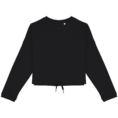 Native Spirit Dam/Kvinnor Oversized Crop Sweatshirt XL Svart