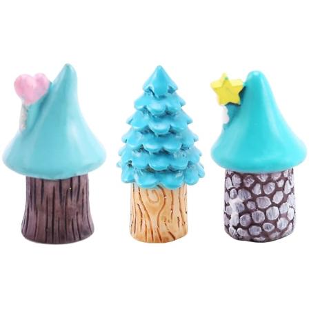 Fairy Garden Vase Sopphus Ornament Plantepot Figur (blå)