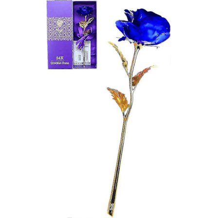 24k Guldpläterad Ros Med Presentförpackning, Present Till Födelsedag, Mors Dag, Alla Hjärtans Dag
