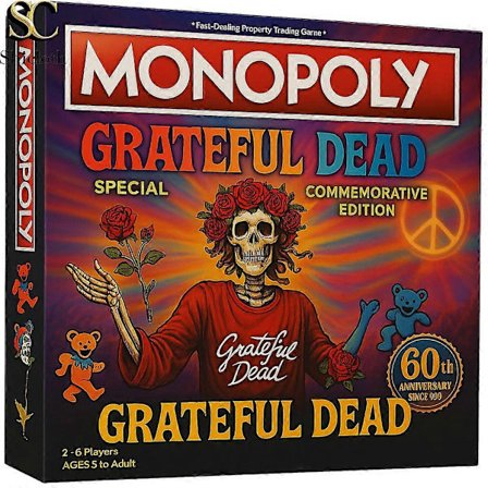 Elvis Presley 90-årsjubileum Monopol Brädspel - Samlarutgåva med 8 Temadesigner - Billiga gåvor