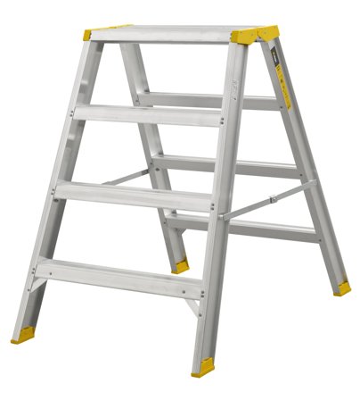 W.steps 55AB Stegpall med certifierat aluminium 4-steg, Stegar