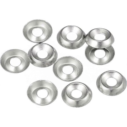 Kuppialuslevy uppokantaruuville #6 304 ruostumaton teräs ruuvipultille 50kpl