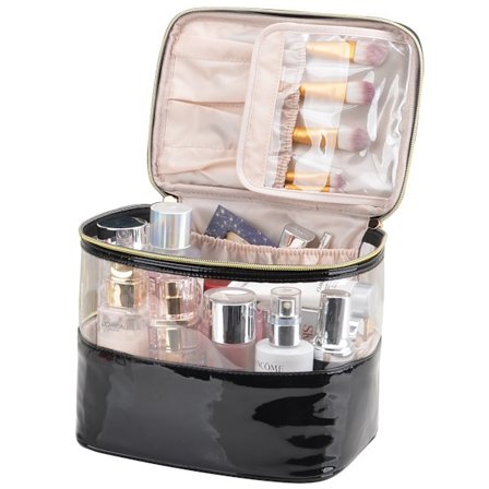 Meikkipussi, kannettava meikkipussi, suuri matkakosmetiikkalaukku, järjestäjä