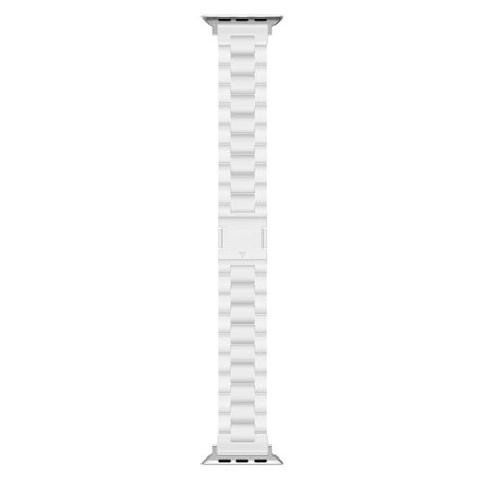 Klockarmband Apple Watch Series 10 46mm Magnetlås Candy 3-Bead Armband - Vit