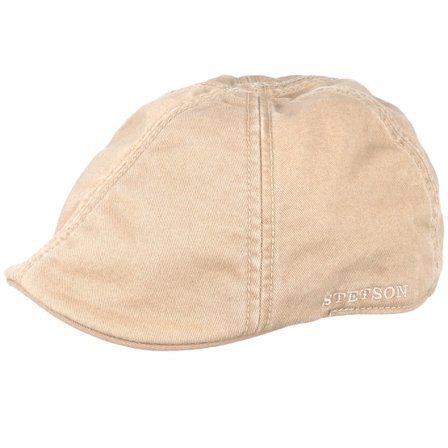 Stetson - Béžová flatcap Kšiltovka - Texas Cotton Beige Flat Cap @ Hatstore