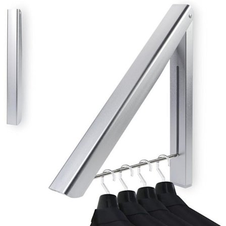 Kokoontaitettavat vaateripustimet, kokoontaitettava seinään asennettava vaateripustin, vaatteiden säilytysjärjestäjä pesutupaan kylpyhuoneeseen 