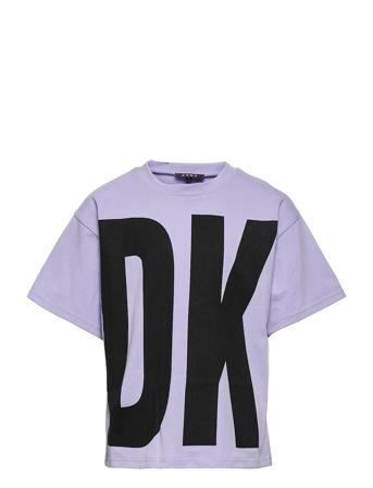Short Sleeves Tee-Shirt Purple DKNY Kids