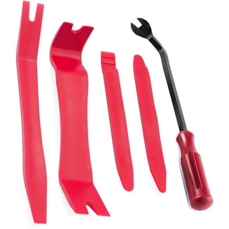 Verktøy for fjerning av lister, bilinteriør reparasjonssett, bilpanel fjerningsverktøy bilinteriør trimsett naglefjerner plast brekkverktøy for 