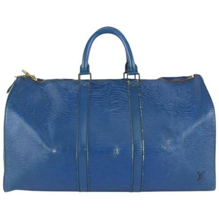 Louis Vuitton Vintage, Pre-owned Leather louis-vuitton-bags Blauw, Dames, Maat:ONE Size