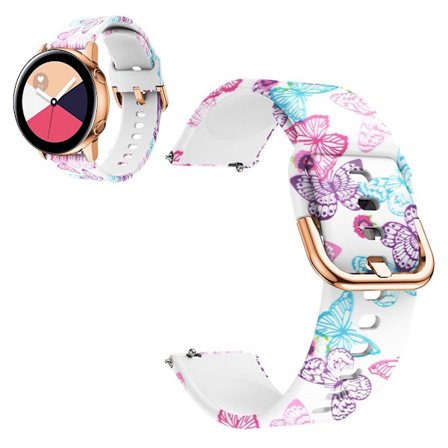 Colorful pattern silicone watch band for Amazfit and Samsung watch - Butterfly
