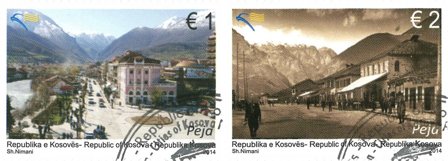 Kosovo - Byen Peja - Stemplet sæt 2v