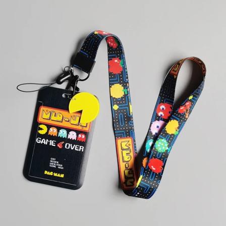 1 set Game Cartoon Bean Game Nyckelring Tags Rem Neck Lanyard För Nyckel ID-kort Pass Gym Telefon USB Badge Hållare DIY Hang Rope PM-A