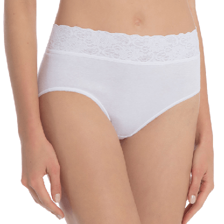 Calida Bomullstrosa Lycraspitze Maxi 23907 Trosor Dam Vit M