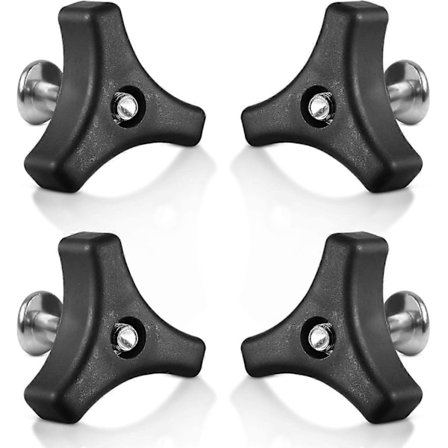 4 stk. Universell Plast Gressklipper Vingemutter og Trippel Vinkel Gressklipper Håndtak Bolter, Gressklipper Deler & Tilbehør For De Fleste 