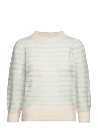 Vmleonor 3/4 O-Neck Pullover Ga Boo Cream Vero Moda