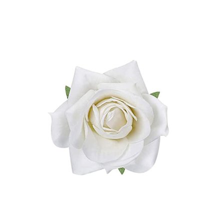 Rose Hårklemme Blomst Hårnål HVIT white