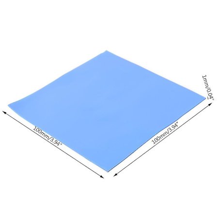 100x100x1mm Termisk Pad, Gpu Mjuk Silikon Termisk Ledande Kuddar