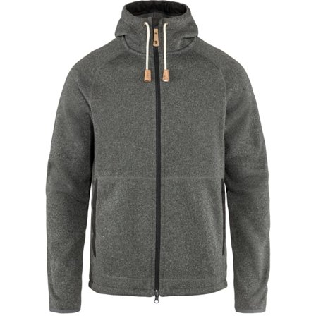 Fjällräven Men's Övik Fleece Hoodie in Dark Grey, G-1000 | Size: 3XL