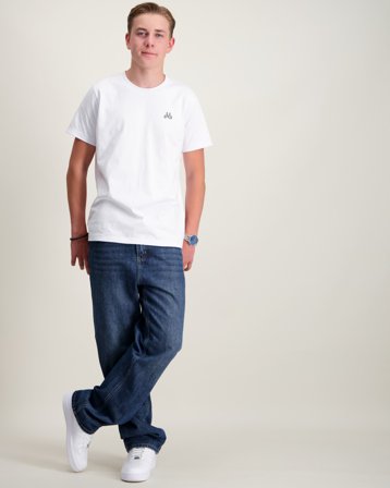 Grunt GRStreet Loose Straight Dirty W Blå Jeans Kille - Kids Brand Store