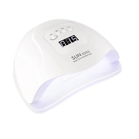 UV-gellampe for negler, 120W Neglekunstmaskin LED UV-lampe for gellakk - 4 Timere Profesjonelt Neglekunstdtilbehør, Herding av Gelnegler på Tær...