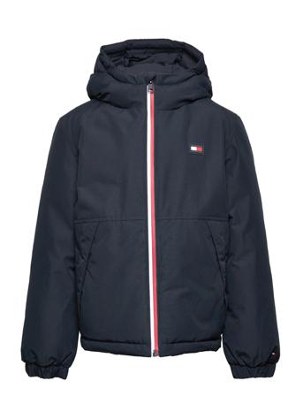 Essential Padded Jacket Foret Jakke Blå Tommy Hilfiger