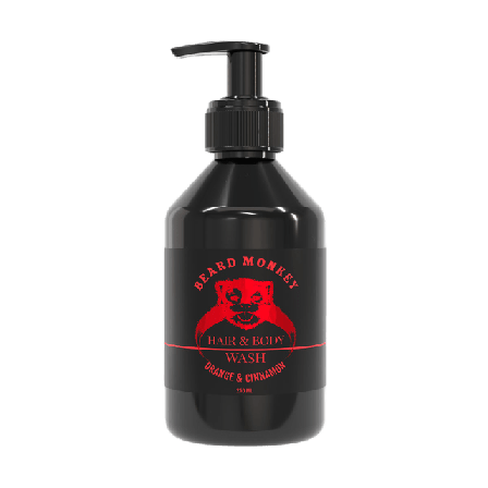 Beard Monkey Hair & body Orange Cinnamon Schampo Herr 250ML