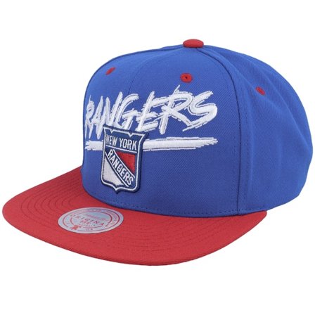 Mitchell & Ness - New York Rangers Transcript Royal/Red Snapback Snapback Blue Cap - NHL @ Hatstore