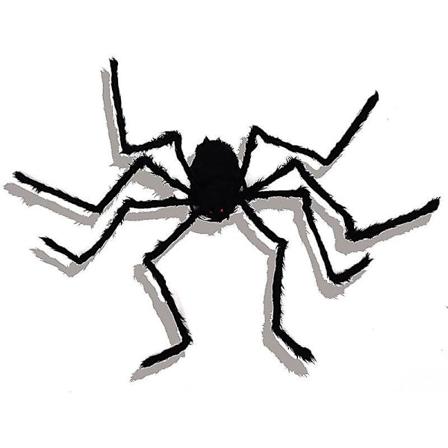 Gigant Halloween Spider Dekorationer, Realistiske Sorte Spiderben Rygsæk til Voksne - Perfekt til Indendørs/Udendørs Havefest