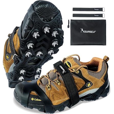 Issko, Steigeisen Issko til sko og støvler Kvinder Mænd Børn, Skridsikre Griber Pigge til sko med stropper, Issko til sne og I