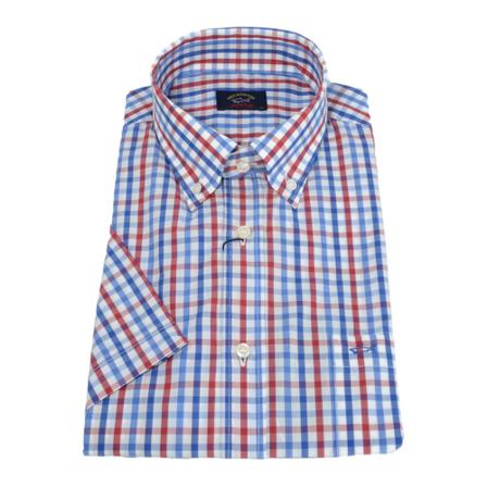 Paul & Shark Half shirt sleeve , Blauw , Heren , Maat: XL