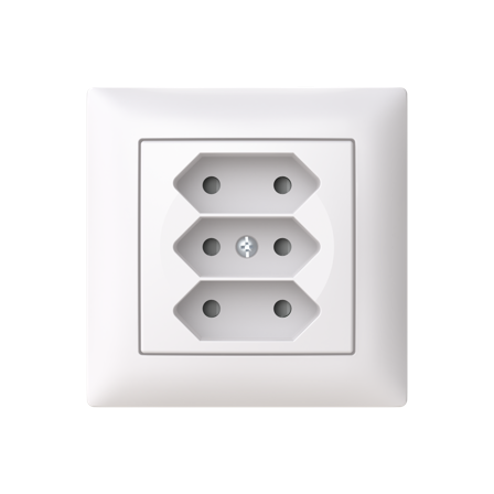 ABB Saga 303UJ-916 Vegguttak europlugg, Strømbrytere & vegguttak