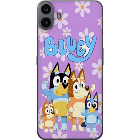 Kompatibelt Mobildeksel til Nothing CMF Phone 1 Stitch som skolefigur med bøker, blyanter og ryggsekk i fargerik kawaii-illustrasjon