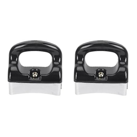 2x Hem svart silver bakelit handtag för stekpanna kastrull köksredskap