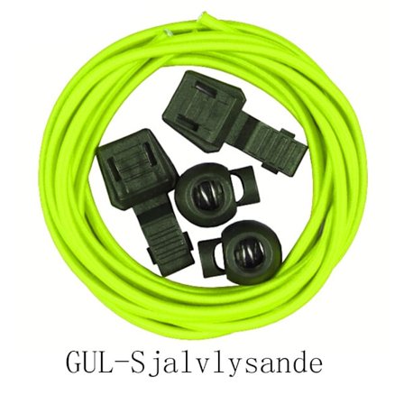 Elastiske Skolisser (Inklusive Snørestopper) Lengde: 100cm