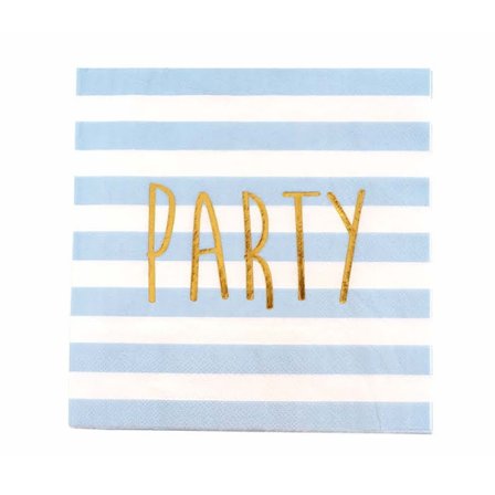 Serviett blå/gull - Jabadabado