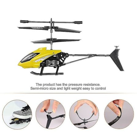 3,5 Ch RC Helikopter Legetøj Fjernbetjening Drone Radio Gyro Flyvemaskine Børnelegetøj