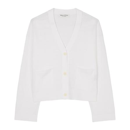 Marc O'Polo, Cardigans Biały, Kobieta, Rozmiar: S