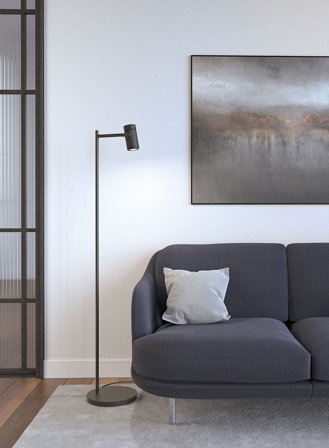 Holder gulvlampe H138- sort