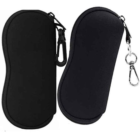 #Pehmeä Aurinkolasikotelo [Ultrakevyt] Neopreeninen Lasien Säilytyskotelo Vyökiinnikkeellä Silmälasien Kuljetuskotelo Avaimille, Kynille, Korteille#