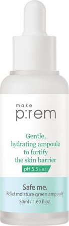 Make P:rem Safe me. Relief moisture green ampoule 50 ml, Skincare, Ansigtspleje, Serum