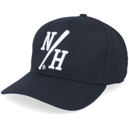 Northern Hooligans - Svart adjustable Keps - Batter Curved Brim Cap Black/White Adjustable @ Hatstore