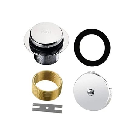 Badekaravløp Tip-toe Enkelt Hull, Badekaravløps Trim Set Konverteringssett, Grovgjenget Erstatning