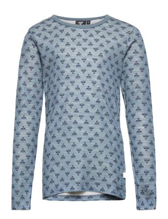 Hmlvilmo T-Shirt L/S T-shirts Long-sleeved T-shirts Blå Hummel